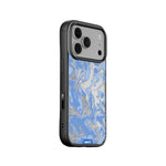 Sky Blue Protective Phone Case - Marbled